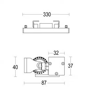 TRATTO WALL PB - Ceiling mounted aluminium Outdoor linear profile for LED modules by Ghidini Lighting - view 3